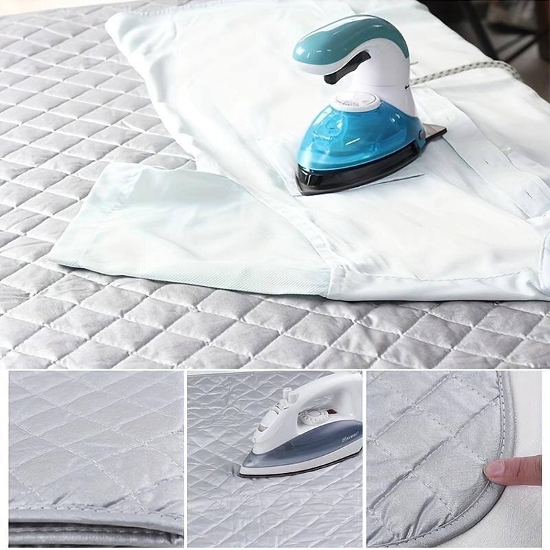 Portable Ironing Mat Blanket (Iron Anywhere) Ironing Board Replacement, Iron Board Alternative Cover Portable Ironing Board Cover/Padding /Quilting Washer/Dryer Heat Pad2