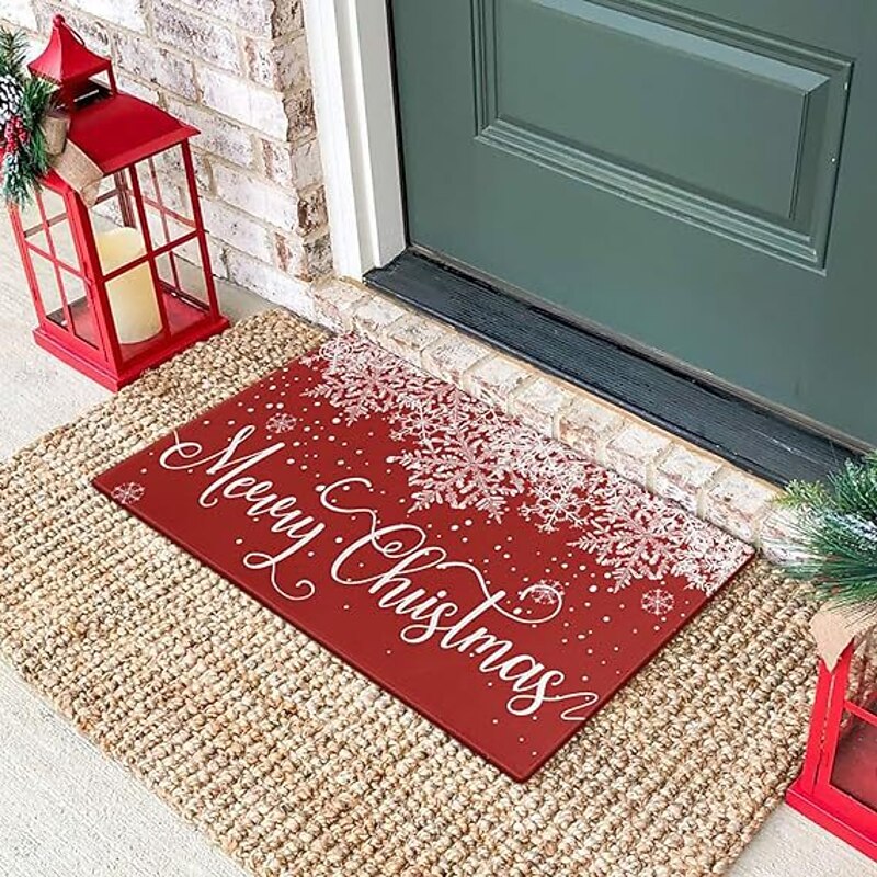 Christmas Entrance Door Floor Mat Bathroom Mat Bathroom Water Absorbing Foot Mat Cartoon Car Floor Mat2