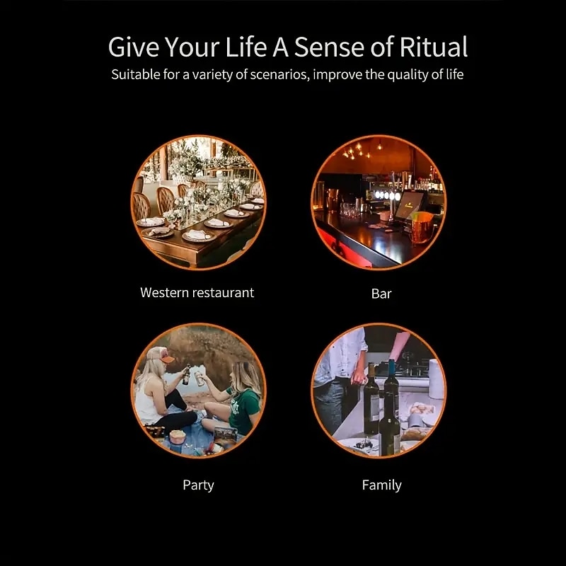 Electric Wine Bottle Opener Set with Foil Cutter Aerator and Vacuum Preserver - Effortlessly Open and Preserve Your Favorite Wines4