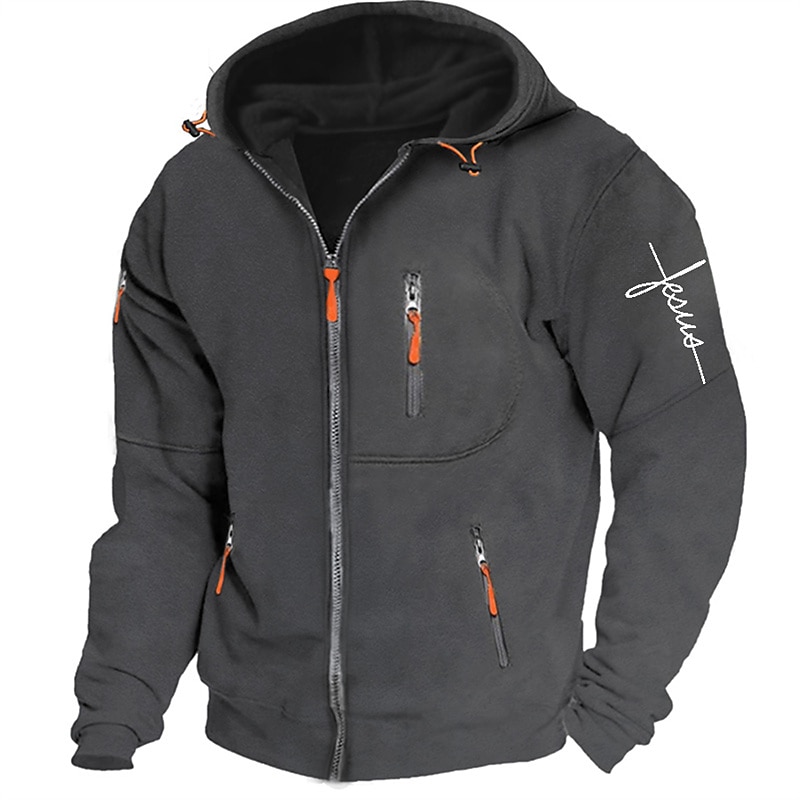 Men's Letter Graphic Prints Hoodies Long Sleeve Sweatshirts  Hooded Fashion Daily Vacation Going out Spring &  Fall Light Grey Dark Blue Gray Clothing Apparel Designer S M L XL 2XL 3XL2