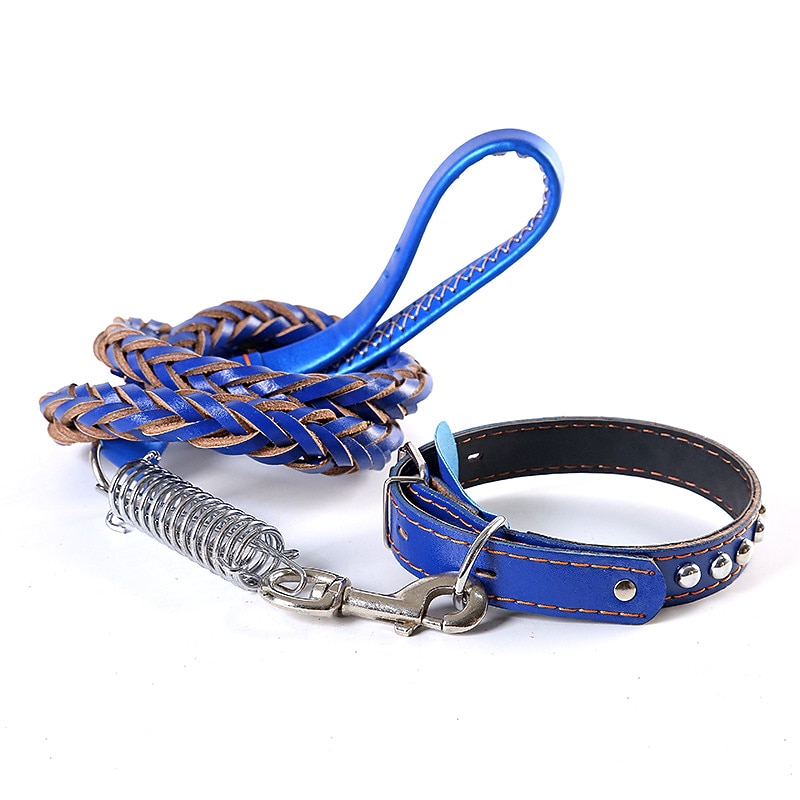 Pet Traction Rope Dog 8-strand Cowhide Woven Dog Rope Medium And Large Size Explosion-proof And Flush Dog Rope In Stock4