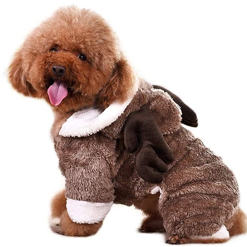 Dog Christmas Outfit Elk Outfit With Thickened Four Legged Warmth Comfort Cute Personality And Innovative Outdoor Design2