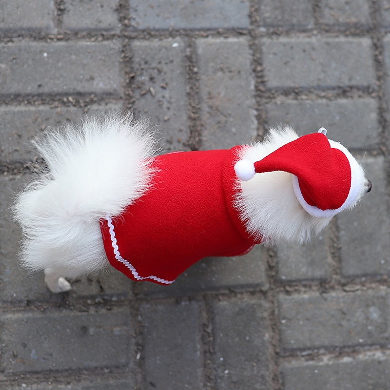 Dog Cat Cloak Cosplay Christmas Outfit Fashion Party Winter Breathable Soft Washable Comfortable Party Christmas Casual Daily Festival Dog Clothing for Bichon Frise Pomeranian Baby Pet Papillon Small3
