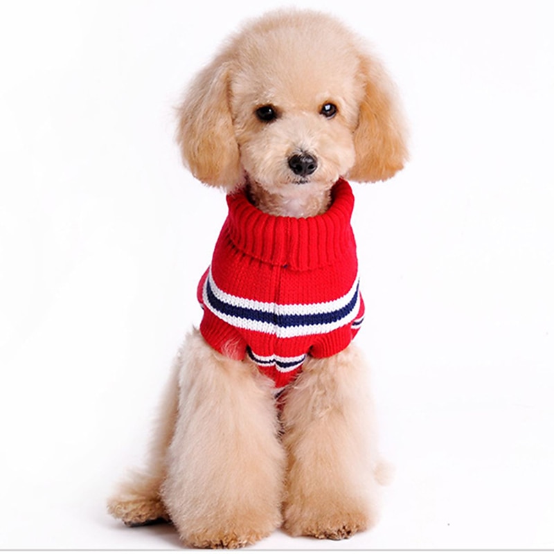 Dog Cat Sweater Jumper Fashion Cute Winter Warm Soft Washable Comfortable Outdoor Casual Daily Dog Clothing for Bichon Frise Poodle Pomeranian Baby Pet Papillon2