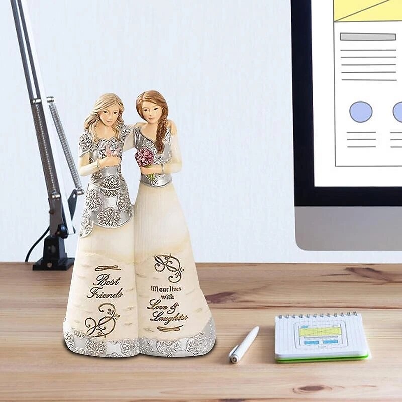 Figurine Celebrating Friendship Room Home Decor Resin Angel Statue Sister Friend Decoration Valentines Day Gift2