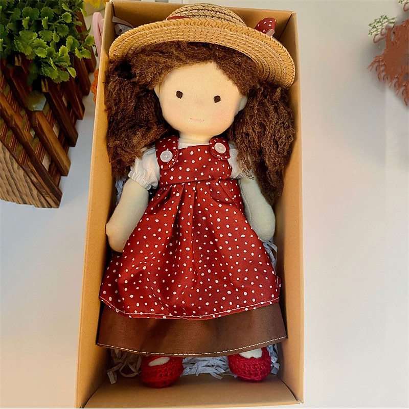 Waldorf Doll Handmade Pure Cotton Doll Changing Clothes Soft and Cute Plush Puppet Female Children's Toys2