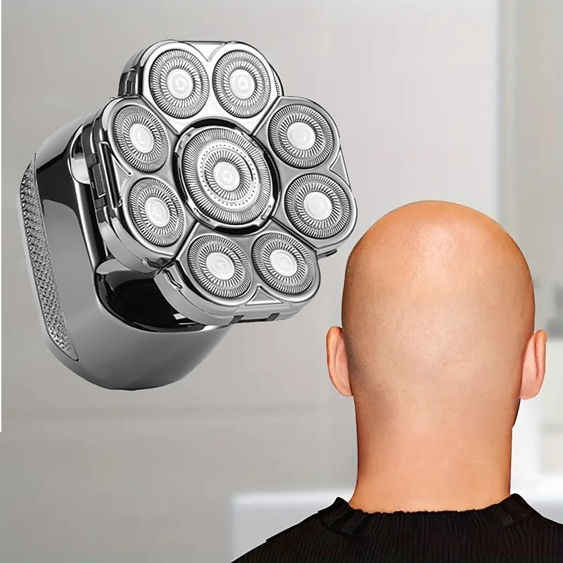 Men's electric razor Detachable head shaver Waterproof shaver Magnetic suction hair clipper Nose trimmer