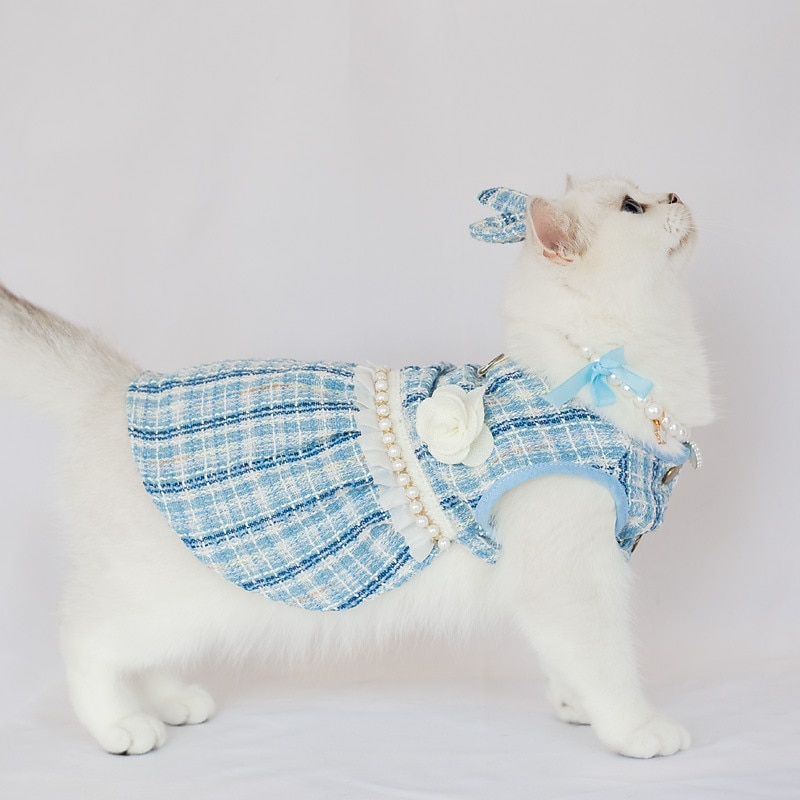 Dog Cat Dress Fashion Cute Winter Soft Washable Comfortable Outdoor Party Dog Clothing for Bichon Frise Poodle Pomeranian Baby Pet Papillon3
