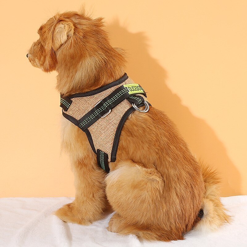 Sponge Mesh Big Dog Walking Rope Chest Strap Saddle Dog Pet Chest Back Coat Pet Supplies3