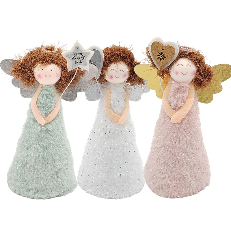 Christmas Angel Tree Topper Decorations Memorial Decorations Number Pendant Mini Decor Christmas Tree Ornaments Xmas Tree Topper Christmas Tree Angel Christmas Treetop Figurine3