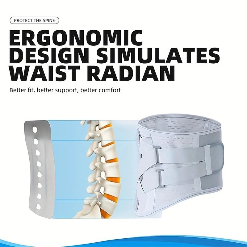 1pc Back Support Brace - Perfect For Women & Men With Herniated Discs & Sciatica3