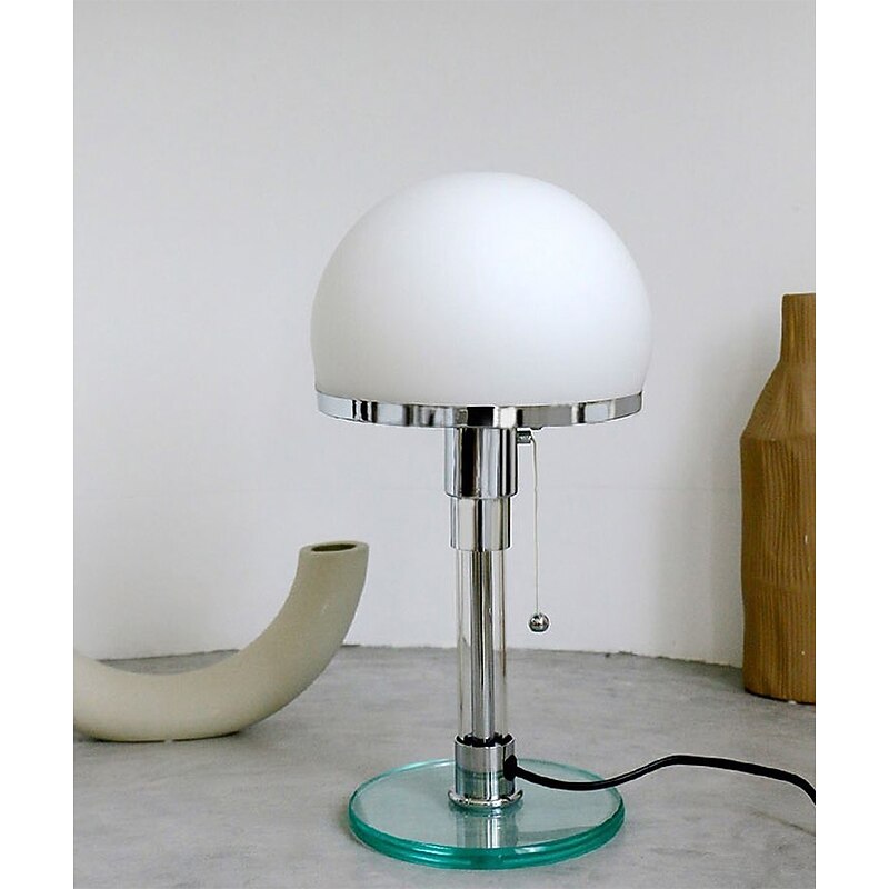 Bedside Lamp Modern Minimalist Metal Glass Table Lamp Table Lamp Reading Lamp Living Room Bedroom Bedside Lamp Lighting E27 110-240V4