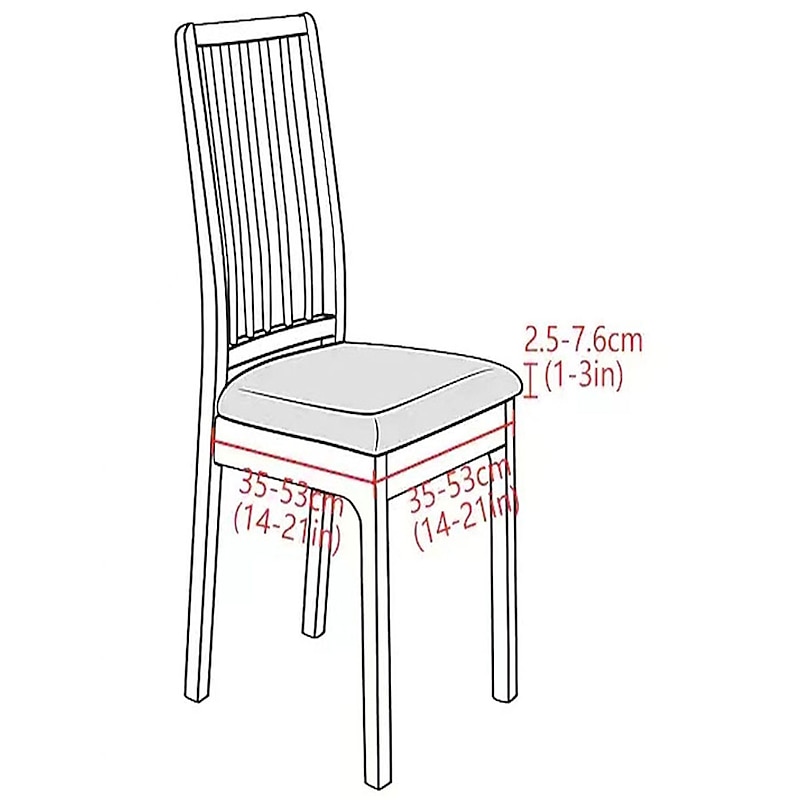 Seat Covers for Dining Room Stretch Chair Seat Slipcover Suede Water Repellent Soft Plain Solid Color Durable Washable Furniture Protector For Dining Room Party2