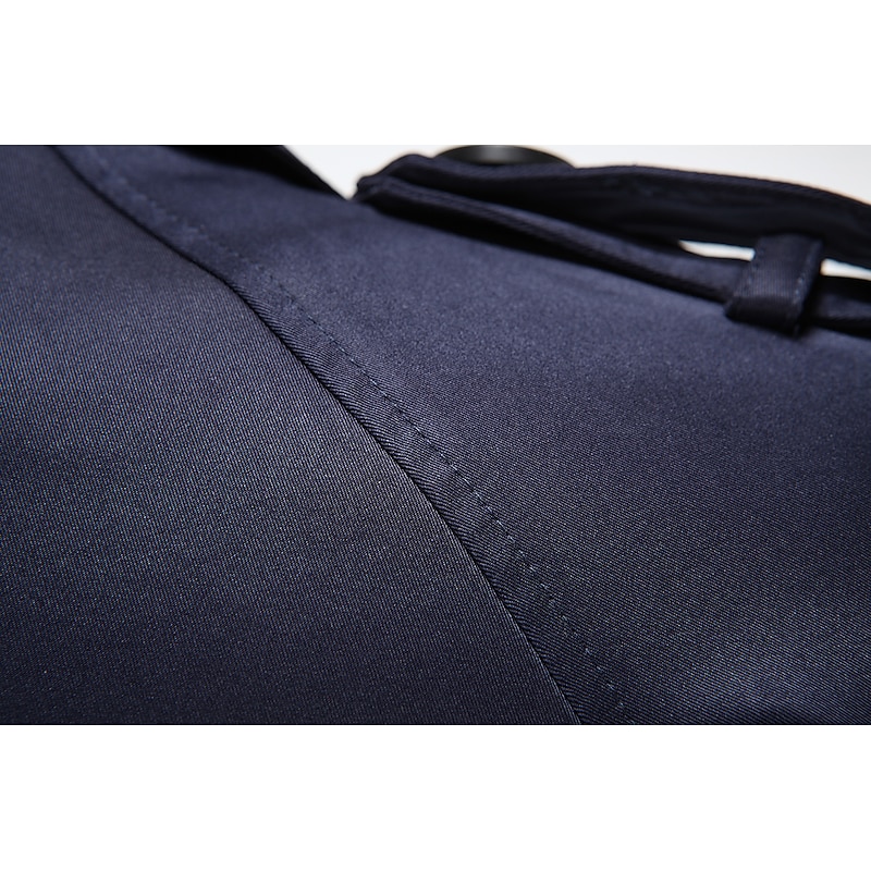 Men's Winter Coat Peacoat Trench Coat Street Business Fall Winter Polyester Thermal Warm Breathable Outerwear Clothing Apparel Casual Solid Color Pocket Turndown Double Breasted3