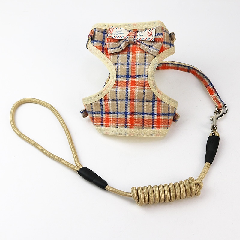 Vest Style Pet Belly Pocket Traction Rope Mesh Fabric Breathable Walking Dog Rope Cat Small Dog Chest Strap4