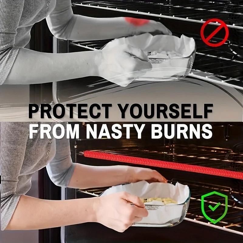 Silicone Oven Rack Protectors Cutable Heat Insulation Strip Oven Anti-Scald Rack Protect Against Burns And Scars3