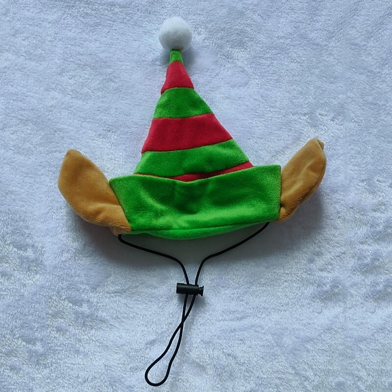 Pet Christmas Supplies Pet Christmas Elf Hat Dog Christmas Hat Elf Set3