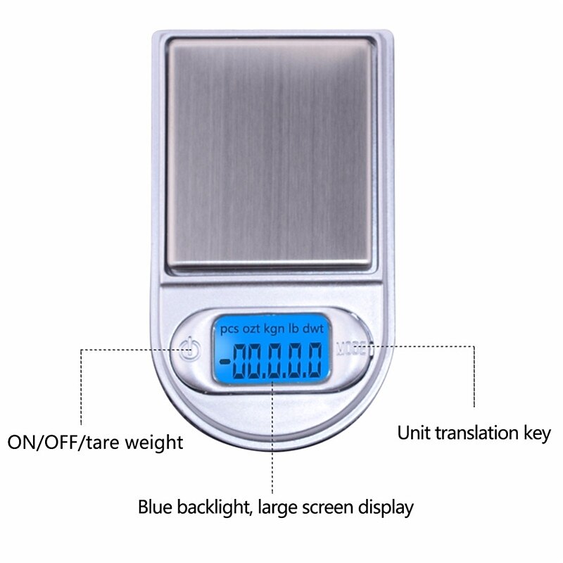 Mini Pocket Lighter Scale 50g/100g/200g Precision Digital Scales for For Jewelry Diamond Reloading Kitchen 0.01g Weight Electronic Scale3