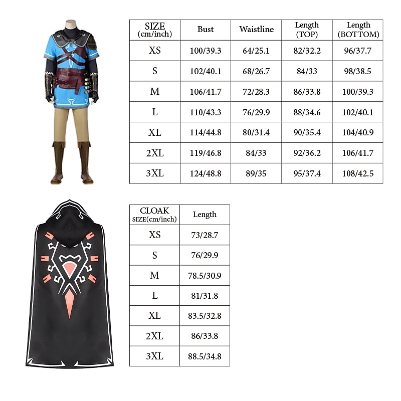 Link Anime Cosplay Costume Outfits Cosplay Suits Masquerade Costume For Men's Women's Adults'2