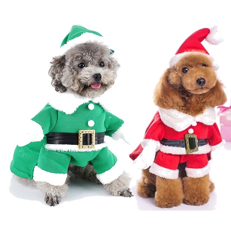 Dog Ugly Christmas Sweater Casual Changing Outfits Hats Four Legged Clothes Fur Balls