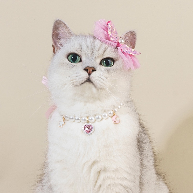 Necklace Hair Clip Jewelry Handcrafted Scarf Love Bow Adjusted Two-Piece Set Of Bows2