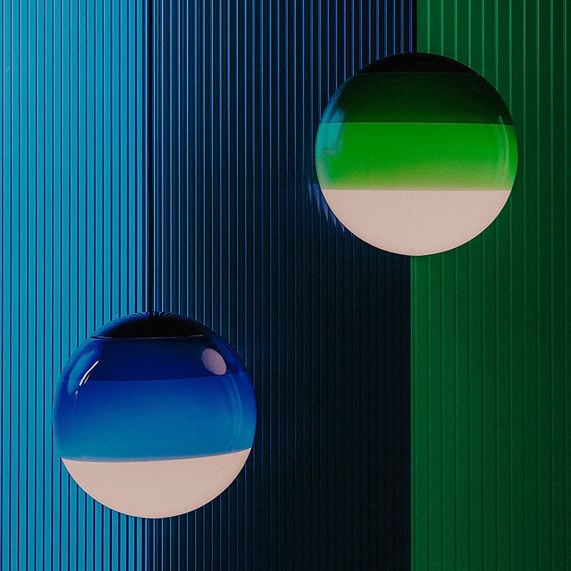 LED Pendant Lights Unique Gradient Color Glass Design MIni 15/25cm Pendant Lighting for Kitchen Island Lights Bedroom 1 Pack Warm White 110-240V3