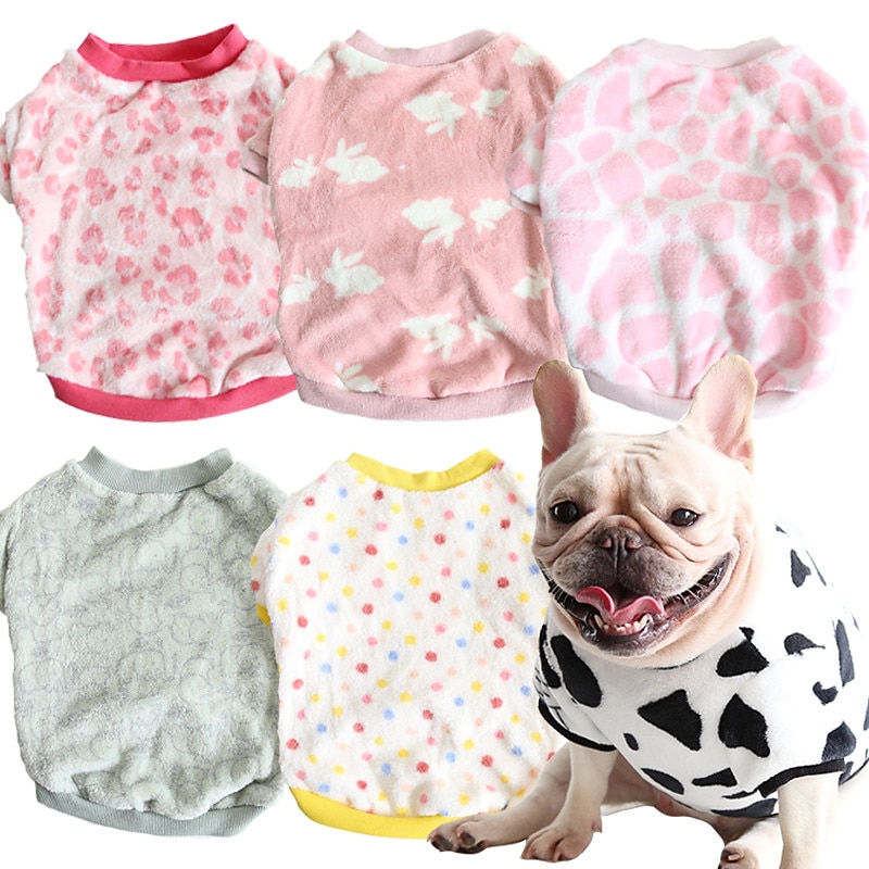 Dog Cat Sweatshirt Pajamas Fashion Cute Winter Warm Soft Washable Comfortable Outdoor Indoor Casual Daily Dog Clothing for Bichon Frise Poodle Pomeranian Baby Pet Papillon