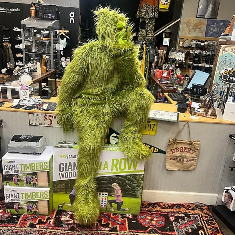 Santa Claus Green Monster Furry Jumpsuit Santa Suits Cosplay Costumes Onesies Men's Women's Boys' Girls' Christmas Cosplay Costume Kid's Adults' Christmas Masquerade Christmas Party Onesie3