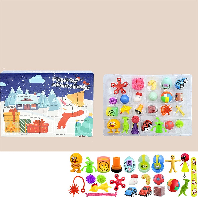 Christmas Blind Box Children's Party Gift Decompression Diy Hand-Torn Countdown Calendar Blind Box Christmas Toys for Christmas Gifts4