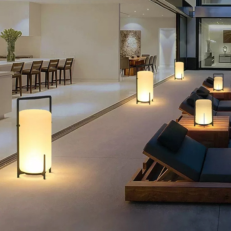 Outdoor Standing Lamp Waterproof IP65 Plug In Courtyard Lamp Landscape Atmosphere Lawn Terrace Garden Layout Balcony Power Adapter 110-240V3