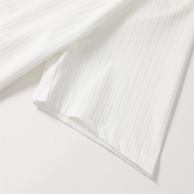 Men's T Shirt Muscle Shirt Ribbed Knit tee Tee Top Short Sleeves V Neck Summer Plain Pit Strip Fashion Designer Basic Vacation Street Going out Black White Khaki Top Tee for Men 5