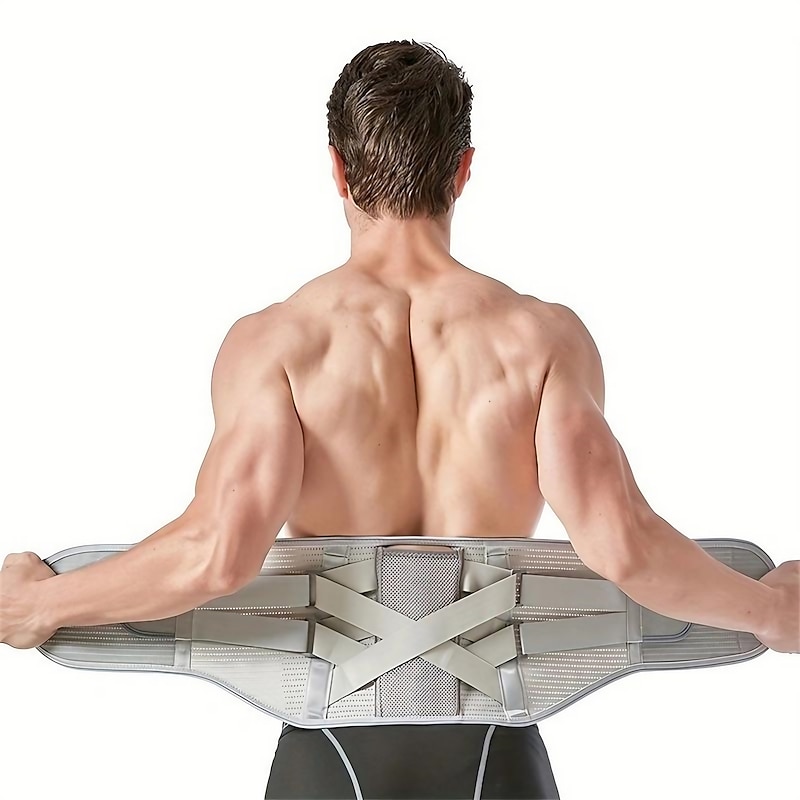 1pc Back Support Brace - Perfect For Women & Men With Herniated Discs & Sciatica