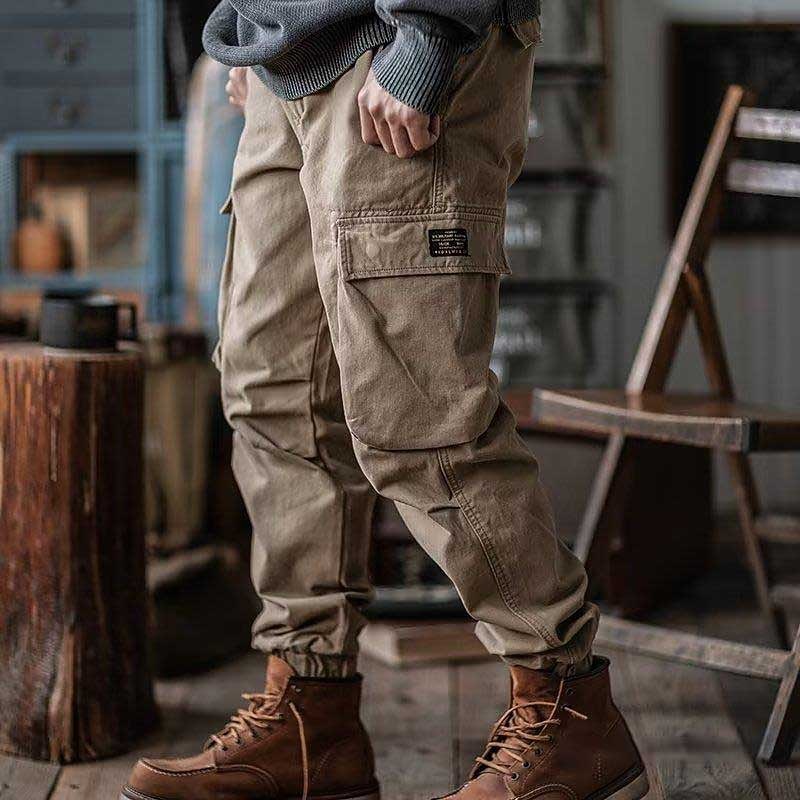 Men's Cargo Pants Cargo Trousers Pocket Plain Comfort Breathable Outdoor Daily Going out Fashion Casual Green Khaki3