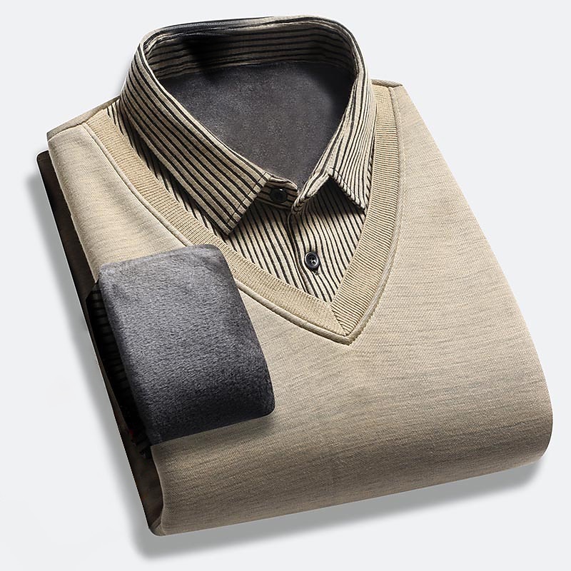 Men's Pullover Sweater Jumper Jumper Ribbed Knit Regular Knitted Warm Plain Mock Collar Modern Contemporary Work Daily Wear Clothing Apparel Winter Black Dark Navy S M L