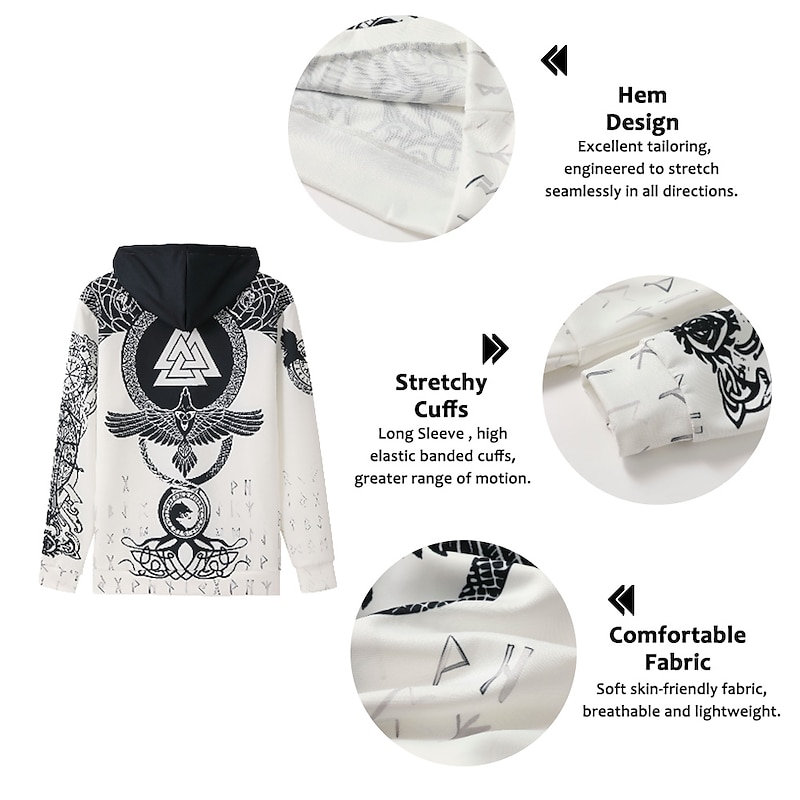 Men's Hoodie Pullover Hoodie Sweatshirt Green Blue Purple Light Green Red Hooded Print Daily Going out 3D Print Plus Size Basic Designer Casual Fall Clothing Apparel Hoodies Sweatshirts Long Sleeve3