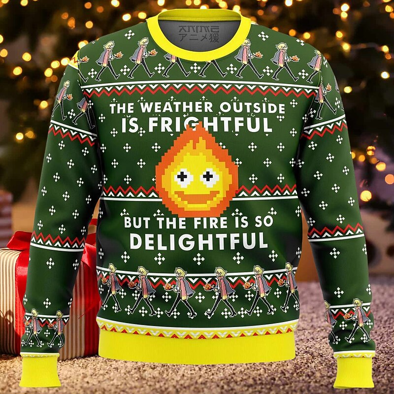 Christmas Totoro Cartoon Manga Sweatshirt Anime 3D Print 3D Graphic For Couple's Men's Women's Adults' Christmas Carnival Masquerade 3D Print2