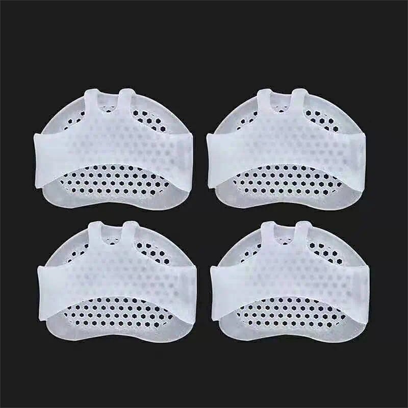 1 Pair Women's High Heel Shoes Forefoot Pads - Silicone Gel Insole For Blister & Pain Relief - Honeycomb Fabric For Comfort4