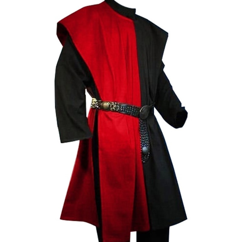 Warrior Knight Ritter Punk & Gothic Medieval Renaissance 17th Century Blouse / Shirt Men's Costume Vintage Cosplay Party Blouse3