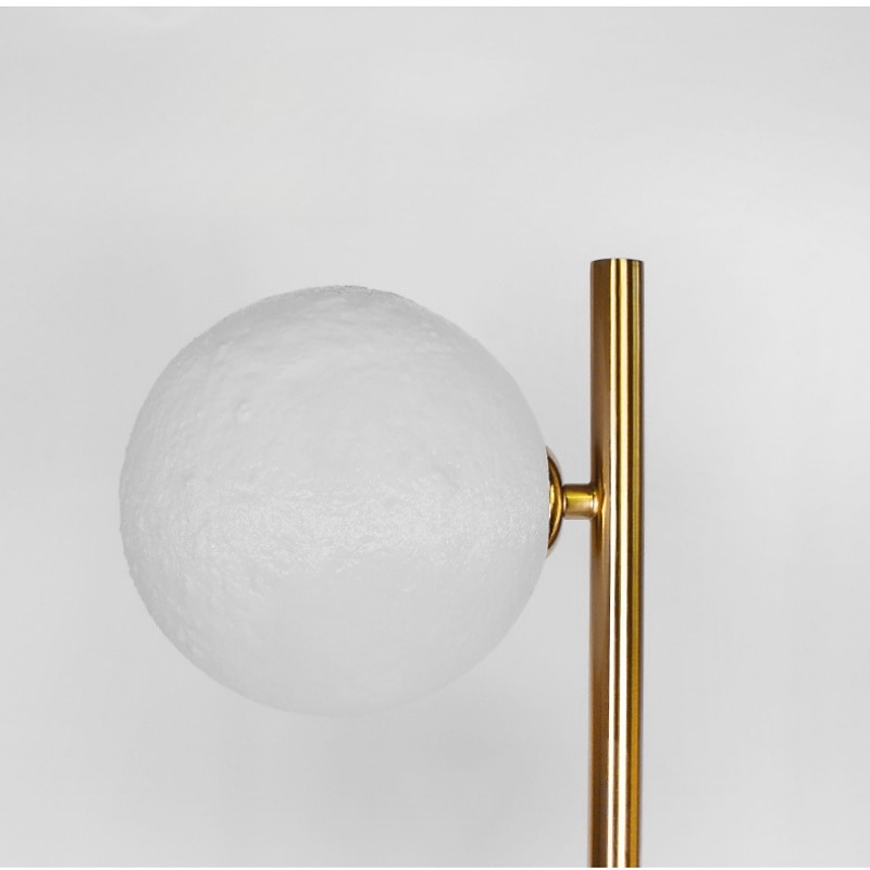 Sphere Living Room Floor Lamp, Mid-Century Modern 2 Sphere Pole Light for Bedroom, Bright LED Standing Lamp for Office, Modern Living Room Decor  110-240V3
