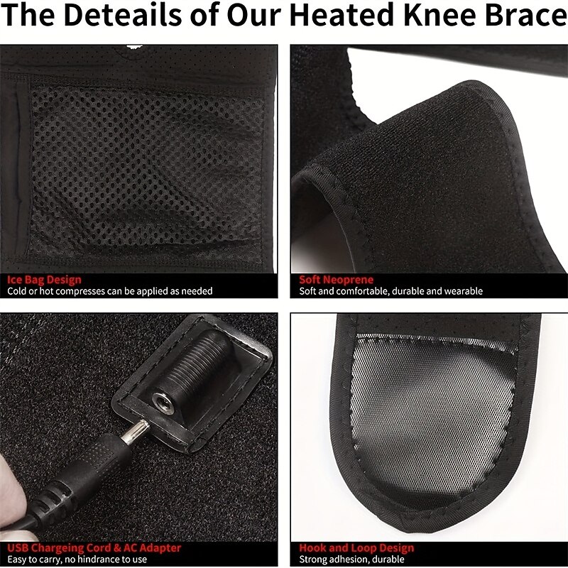 Knee Heating Pad With Adjustable Temperature For Pain Relief And Arthritis Support3