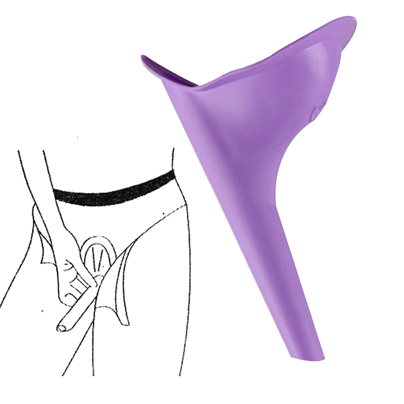 Woman Standing Piss Portable Toilet Urinal Outdoor Travel Camping Female Pee Funnel Emergency Silicone Urinals Car Toilet