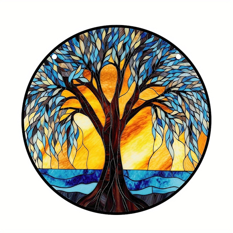 1pc Tree Of Life Wall Hanging Suncatcher for Home and Garden Decor - Perfect for Home Decor4