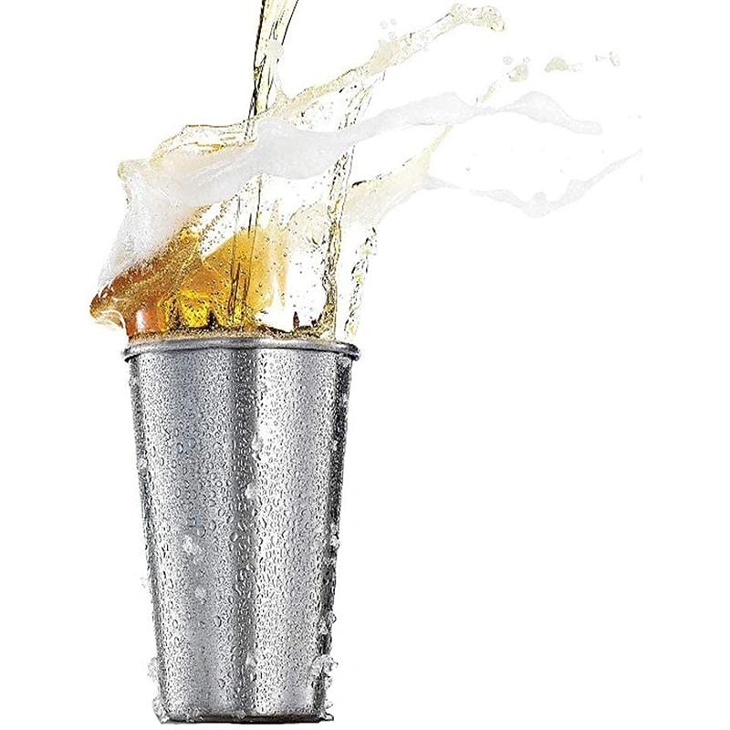 5pcs/Pack 16oz Stainless Steel Pint Cups Shatterproof Cup Tumblers Unbreakable Metal Drinking Glasses For Bar, Home, Restaurant2