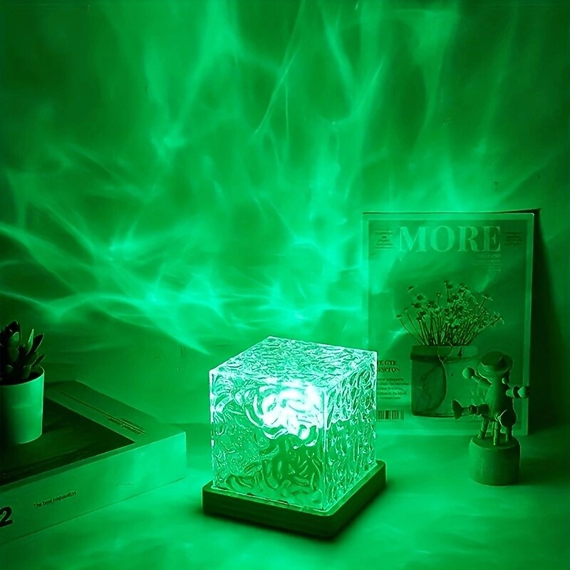 1pc 16-color Water Ripple Light Lava Lamp Crystal Lamp Night Light Room Decor Lights for Bedroom2