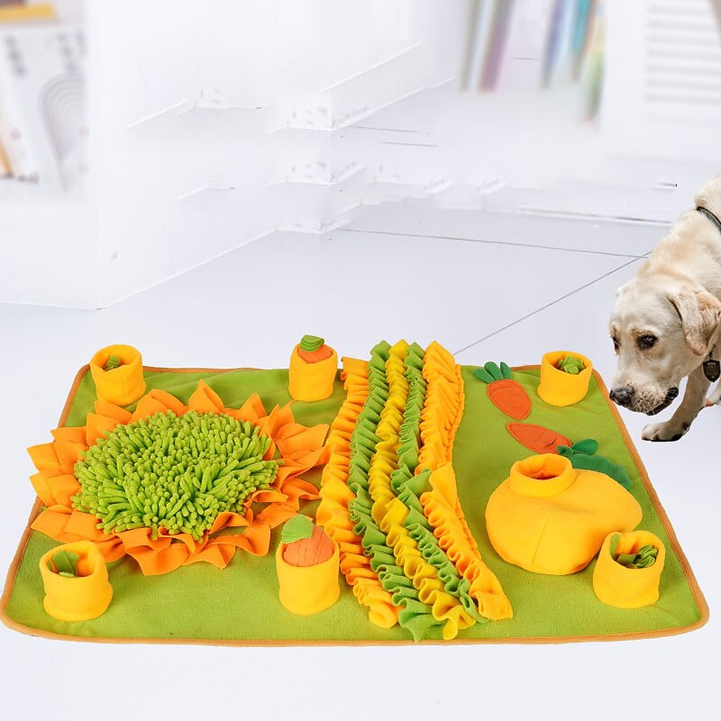 Cross-border new pet sniffing mat Dog puzzle Stress relief training mat Feeding mat Choking mat Slow food mat
