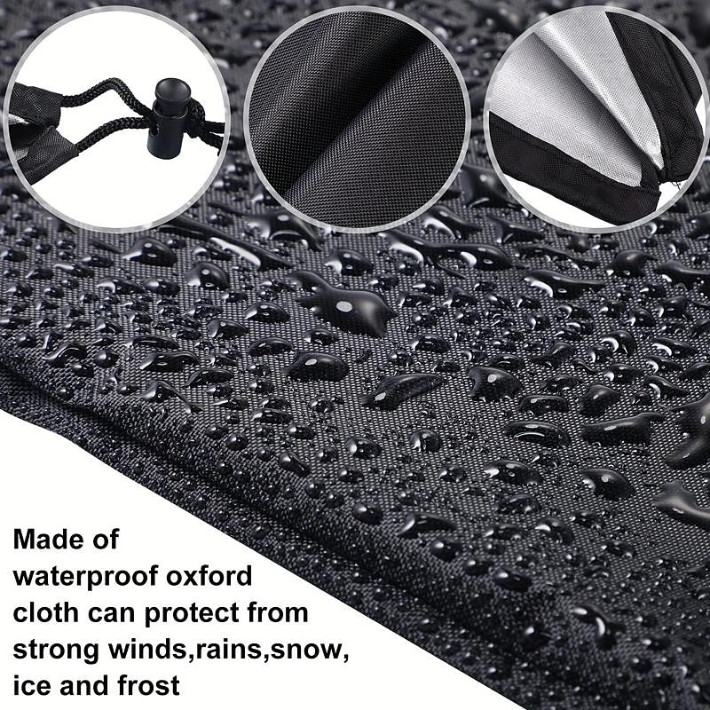 1pair Car Side Mirror Snow Covers, Auto Rearview Waterproof Protection Covers, Car Rear View Exterior Accessories, Universal Size For Cars4