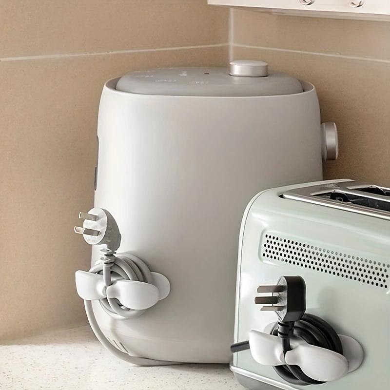 1pc, Cord Organizer For Appliances, Cord Keeper, Appliance Cord Winder, Cord Wrapper, Cord Holder Organizer Stick On Mixer, Blender, Coffee-Maker, Toaster, Pressure-Cooker2