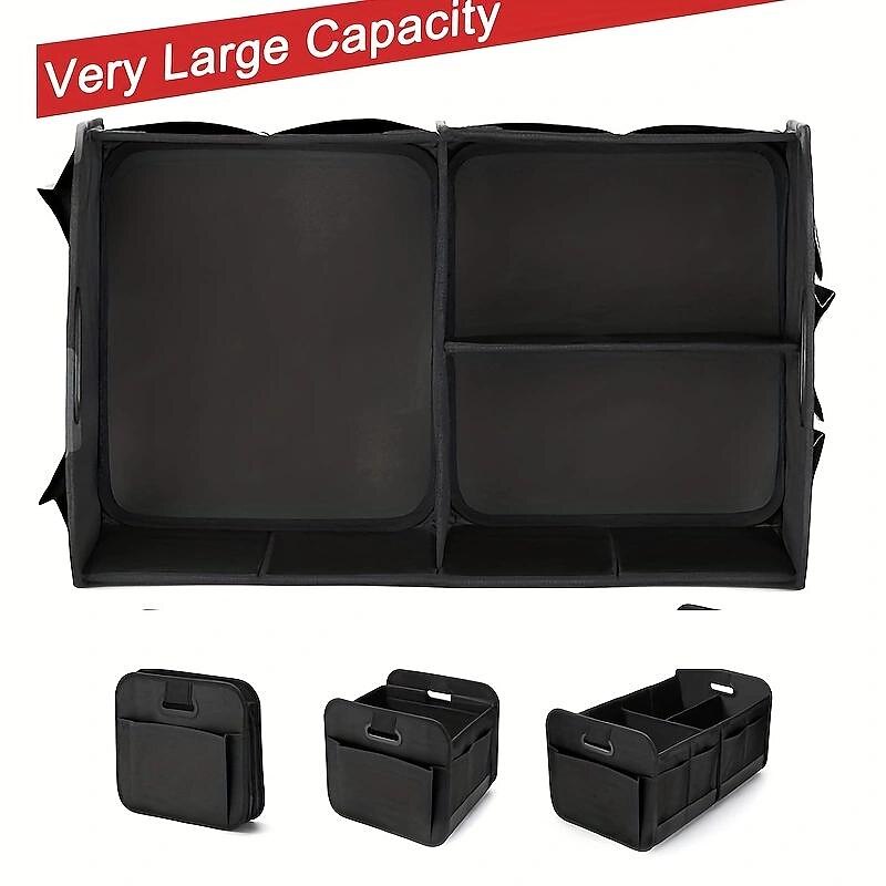 Trunk Organizer For Car, Collapsible Multi-Compartment Car Organizers Foldable And Waterproof, 600D Oxford Polyester, Suitable For Most Models4