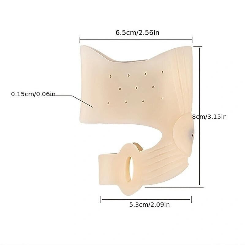 1 Pair Toes Separator Bunion Bone Ectropion Adjuster Hallux Valgus Bunion Corrector Pad Toe Straightener Outer Appliance Foot Care Tool3