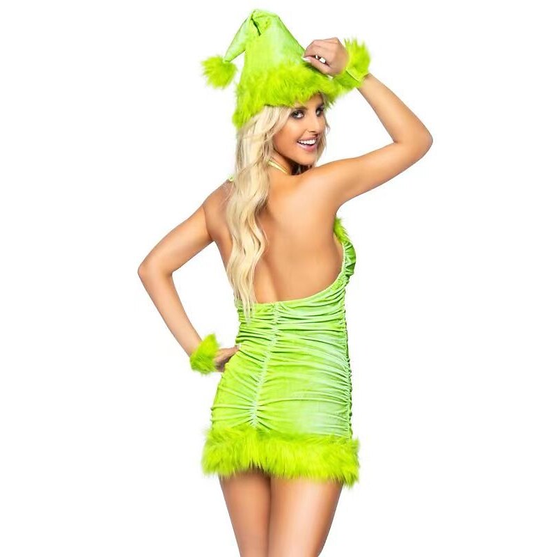 Christmas Trees Sexy Costumes Fancy Christmas Dress Santa Suits Cosplay Costumes Women's Christmas Cosplay Costume Adults' Christmas Masquerade Christmas Party Dress Hat3